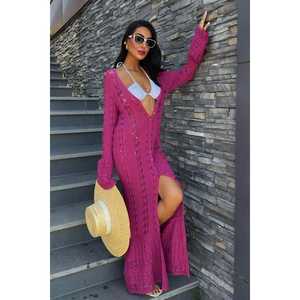 Cárdigan informal de punto calado con botones largos 5181 - Product Image 5