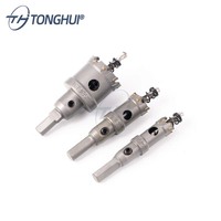 Scies cloche TCT de haute qualité scie cloche à pointe de carbure avec tige triangulaire pour couper le métal acier inoxydable aluminium cuivre