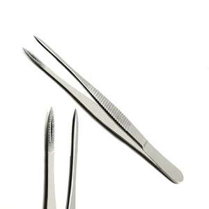 Pinzas Adson de Acero Inoxidable, Pinzas de Microcirugía de Primera Calidad, Instrumento Dental de Precisión - Product Image 1