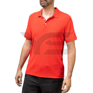 Polo informal de estilo de golf para hombre Jersey transpirable de color sólido único bordado con técnicas de impresión de soplo - Product Image 4