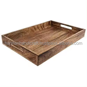 Plateau de service en bois de haute qualité, taille personnalisée, rectangulaire, écologique, passe au lave-vaisselle, durable, style moderne, pour offrir en cadeau ou servir des aliments - Product Image 5