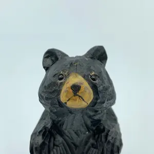 Escultura de Oso Tallada a Mano YEEYAYA, Decoración Artística para el Hogar, Estatua y Figuras de Animales Salvajes del Zoológico para Decoración de Habitaciones - Product Image 6