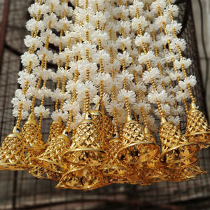 พวงมาลัยดอกไม้ประดิษฐ์โมกรราจัสมินเบลล์สายดอกไม้ตกแต่งงานแต่งงานฉากหลังตกแต่งเทศกาลและงานอีเว้นท์ - Product Image 6