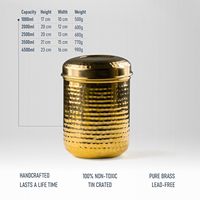 Vente en gros de bocal de rangement en laiton écologique, design moderne et simple, passe au lave-vaisselle, de qualité alimentaire, pour accessoires de décoration de gâteaux