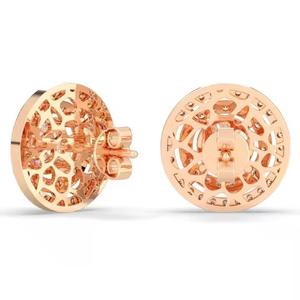 New unique Round Dangle <b>Hoop</b> <b>Earrings</b> Diamond Ladies Moissanite <b>Earrings</b> for Women Wear at Affordable Price - Product Image 3