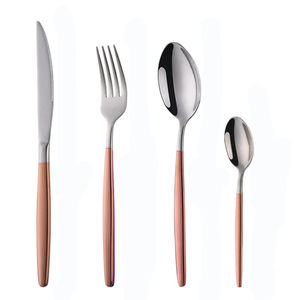 Élégant ensemble de couverts en métal en acier inoxydable couleur or PVD enduit vaisselle vaisselle ustensiles de cuisine couverts à bon prix - Product Image 5