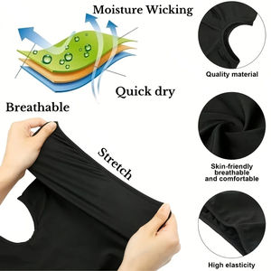 3Pièces Y2K Cagoule étanche à séchage rapide Masque complet de sport Bonnets doux et respirants Doublure de casque de cyclisme Running Hiking - Product Image 4