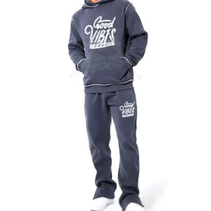 Survêtement léger pour hommes avec ceinture réglable Ensemble de survêtement respirant avec veste à manches longues et bas de jogging - Product Image 1