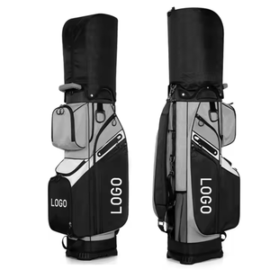 Bolsa de golf impermeable ligera y personalizada de cuero PU con logotipo bordado, bolsa de golf de viaje para hombre con servicio OEM - Product Image 1