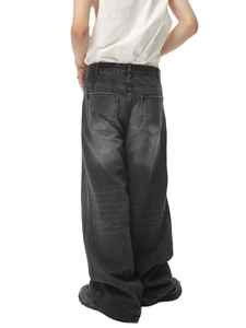 Fourniture d'usine Pantalon en jean bleu élégant pour hommes Pantalon slim en coton extensible Taille personnalisée Assouplissant en vrac - Product Image 2