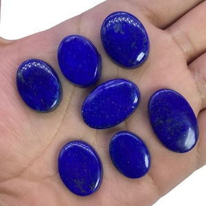 Lapis Lazuli Cabochon ธรรมชาติทำด้วยมือกึ่งมีค่าการรักษาอัญมณีทุกรูปร่างและขนาด - Product Image 5