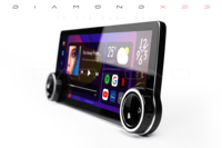 Pantalla Táctil Android de 12.3 Pulgadas para Automóvil, Sistema de Navegación GPS con Reproductor de Audio y Video, Radio Estéreo, DSP y CarPlay Inalámbrico