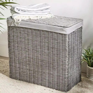 Panier à linge en rotin tissé du Vietnam, OEM ODM, panier de rangement en herbe de mer fait à la main, écologique, minimaliste, organisateur de maison, vente en gros - Product Image 1