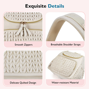 Bolsas de Fraldas Personalizadas com Logo, Grande Capacidade, Luxuosas, Organizador de Fraldas para Bebês, Bolsa de Armazenamento para Mães - Product Image 4