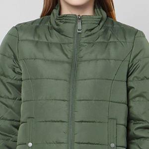 Chaqueta de Invierno Acolchada con Cierre de Cremallera y Estampado Personalizado de Alta Calidad para Mujer, Nueva Chaqueta de Moda Transpirable de Manga Larga para Mujer - Product Image 6