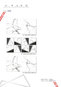 Dernière tendance : carreaux de céramique pour murs de salle de bain et de cuisine, 300x600 mm, finition brillante ou mate, texture sculptée effet sucre, pour maisons modernes - Product Image 5
