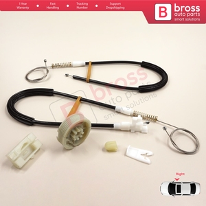 Kit de réparation de lève-vitre BWR297, porte droite pour Megane MK1 X64 DA0/1 Coupé 1996-2003 2/3 portes 7700834393 - Product Image 4
