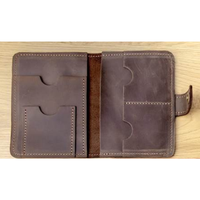 Porte-passeport en cuir pleine fleur véritable fait à la main avec blocage RFID, portefeuille familial, organiseur de voyage, housse cadeau personnalisable pour homme