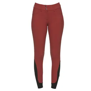 Pronto per la spedizione basso MOQ EW cavallo pantaloni da equitazione in Silicone a sedile intero colore nero Leggings da equitazione abbigliamento equestre