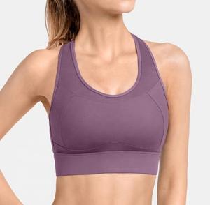 Oem Haute Qualité Femmes Respirant Gym Top Crop Fitness Athlétique Workout Running Push Up Nude Yoga Sports Bra - Product Image 4