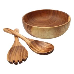 Bol de cuisine indien en bois d'acacia poli, personnalisable, écologique, de haute qualité, très vendu - Product Image 4