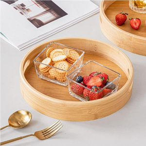 Bandeja de troncos de madera para decoración del hogar, bandeja de comida, bandeja de servicio de cocina de madera Vintage de alta calidad - Product Image 3