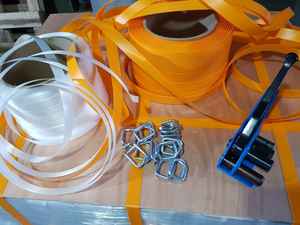 Boucle de boucle de sangle de cordon enduit de phosphate pour l'arrimage Sangle de cordon composite en polyester pour l'emballage manuel de l'Inde - Product Image 3