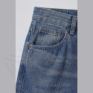 Pantalones Vaqueros de Mezclilla para Hombre, Tendencia Superior, Personalizados al por Mayor, Transpirables, Rotos, Ajustados, Color Personalizado - Product Image 5