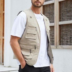 Chaleco de Pesca Elegante y Transpirable para Hombre, Material de Nailon y Poliéster, Ropa Deportiva Activa, Chaleco de Pesca para Hombre - Product Image 2