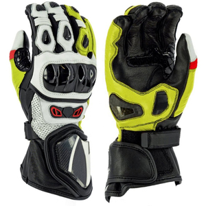 Gants de motocross d'hiver imperméables à écran tactile, en cuir véritable coloré, doigts entiers, unisexe, meilleure qualité, gants de moto durables - Product Image 4