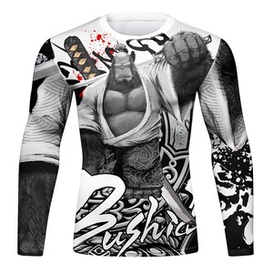Mma rashguard เสื้อยืดกิโมโนผู้ชาย, เสื้อยืดพิมพ์ลาย3D ใหม่ BJJ kickboxmma เสื้อยืดรัดกล้ามเนื้อนักมวยไทย