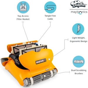 Nettoyeur de piscine robotisé Dolphin Wave 60 de qualité supérieure pour piscines commerciales - Product Image 2