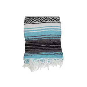 Offre Spéciale personnalisé mexicain Falsa couverture tissé à la main authentique coton acrylique mélange grand motif rayé disponible en différentes tailles - Product Image 3