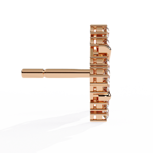 Pendientes Únicos de Oro de 18K con Diamante Cultivado en Laboratorio, Pendientes de Diamantes Premium - Product Image 4