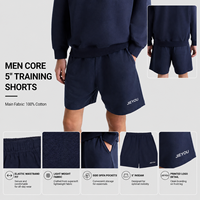 Shorts de sport en jersey 100% coton avec cordon de serrage élastique, écologiques, fournisseur d'articles de sport personnalisés à marque privée, shorts décontractés pour hommes