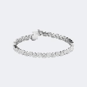 สร้อยข้อมือเทนนิสทรงหัวใจ 8.00CTW - Product Image 5