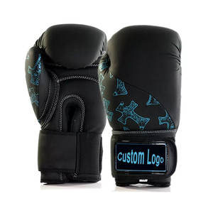 Gants de boxe personnalisés, lacets en cuir artificiel PU, 14oz, vente en gros, 2022, Offre Spéciale - Product Image 2
