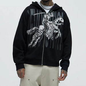 Sudadera Unisex de Algodón de 420 g/m², Sudadera Extra Grande con Estampado Personalizado, Sudadera con Hombros Caídos, Estilo Urbano, Logotipo Desgastado con Pedrería - Product Image 4