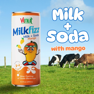 New Arrival 250ml Milkfizz Mango Vietnam <b>Beverage</b> - OEM ODM Private Label Wholesale Price Free Sample HALAL ISO - Product Image 3