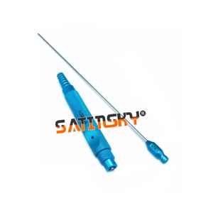 Tijeras Quirúrgicas Manuales de Porcelana Oftálmica con Mango Negro, Acero al Carbono de Tungsteno, Doble Párpado, 10 cm, Certificación CE, Rectas - Product Image 4