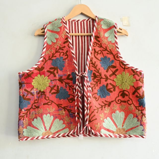 Embroidered Suzani Short Casual Women s