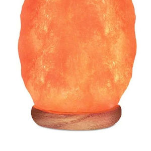 Lampe au sel naturel de l'Himalaya au design personnalisé en gros avec forme personnalisée Lampe au sel de l'Himalaya au design unique avec base en bois - Product Image 2