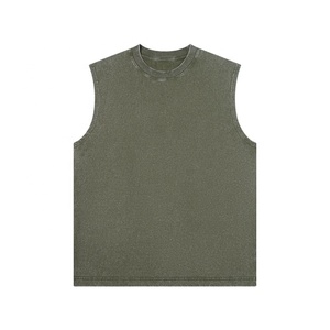 BLIZ SPORTS WEAR Camiseta sin Mangas para Hombre, 100% Algodón, Estampado Digital, Estilo Vintage, Cuello Redondo, Verano, Casual, Modelo Tejido de 220g - Product Image 3