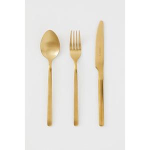 Ensemble de couverts en métal robuste en acier inoxydable conçu pour une utilisation quotidienne dans les cuisines des ménages modernes - Product Image 1