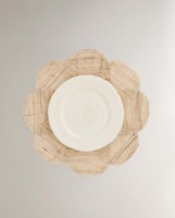 Set de table en rotin en forme de fleur, produits écologiques, fabriqué au Vietnam, décoration de table, vente en gros