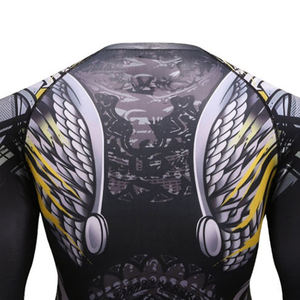 Protector de alta calidad Unisex, manga larga, cuello falso de secado rápido, estampado personalizado, MMA Rush - Product Image 6