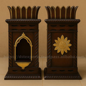 Handcrafted Teak Wooden Tulsi Stand for Hindu Homes Tulsi Stand For Pooja <b>Decorative</b> Tulsi Platform Indoor & Outdoor <b>UK</b> Factory - Product Image 6