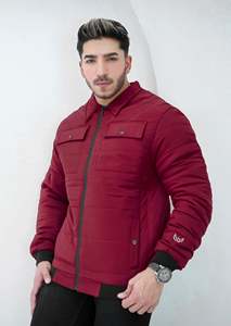 Gran oferta, venta al por mayor, abrigo de invierno de Color sólido para exteriores, chaqueta gruesa cálida para hombre, chaqueta acolchada con logotipo personalizado - Product Image 6