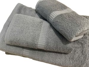 Ensemble de serviettes de bain en coton à séchage rapide, couleur unie, écologiques, vente directe d'usine, absorbantes pour un usage domestique - Product Image 2