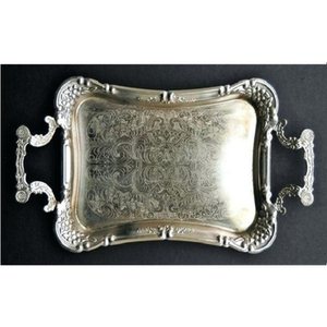 Handmade Rectangle Luxury Wedding Hotel Serving <b>Tray</b> Customized Elegant Durable Quality Food <b>Tray</b> From India for <b>Tea</b> Serving - Product Image 2